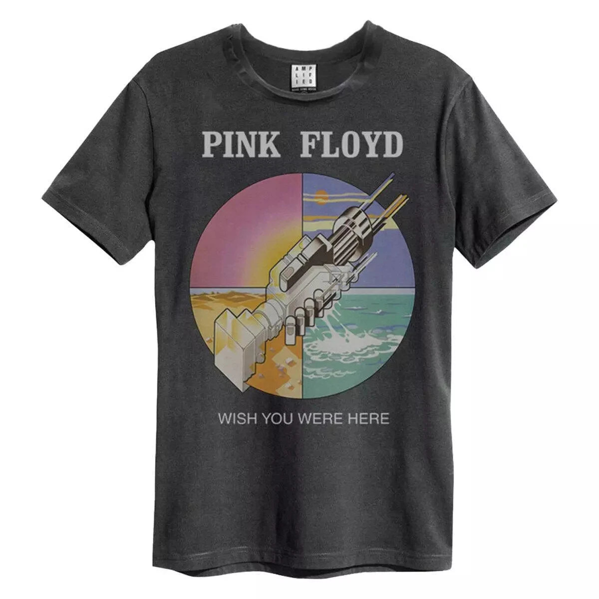 Pink Floyd Wish You Were Here Amplified Vintage Charcoal X Large T Shirt
