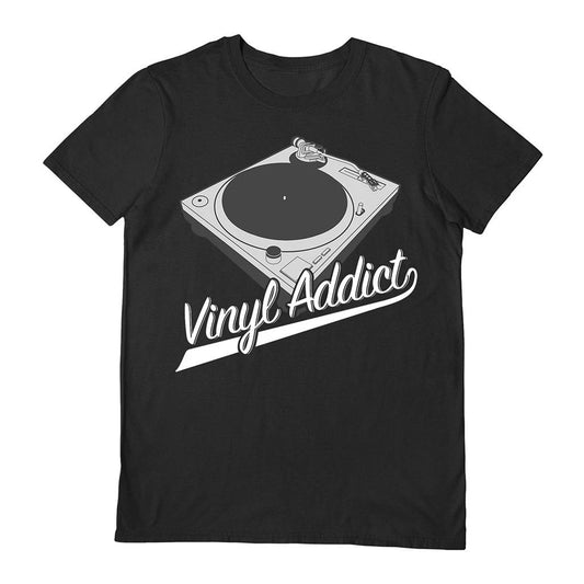 Vinyl Addict Black Medium T-Shirt