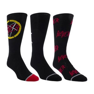 Slayer Assorted Crew Socks 3 Pack (One Size)