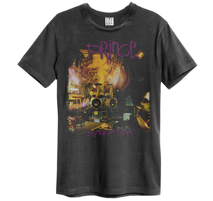 Prince - Sign Of The Times Amplified Vintage Charcoal Small T Shirt