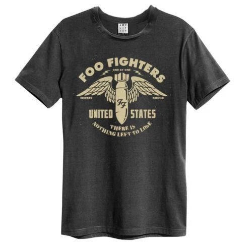 Foo Fighters - One By One Amplified Vintage Charcoal Medium T Shirt