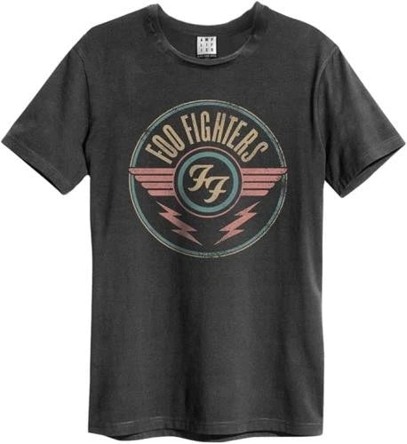 Foo Fighters Ff Air Amplified Vintage Charcoal Small T Shirt