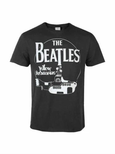 The Beatles - Yellow Sub 2 Tour Amplified Vintage Charcoal Medium T Shirt