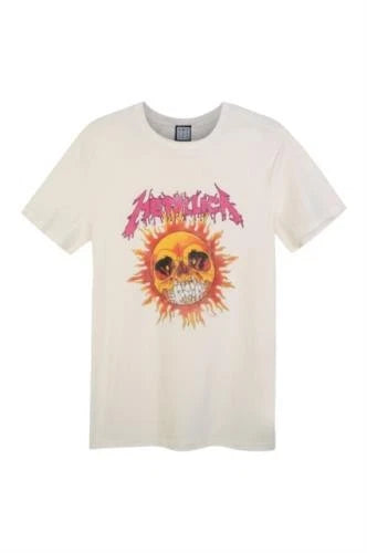Metallica - Neon Sun Amplified Vintage White X Large T Shirt