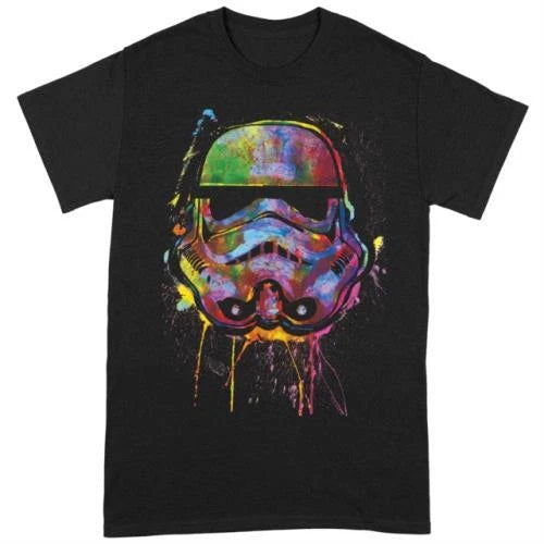 Paint Splats Helmet X-Large Black T-Shirt