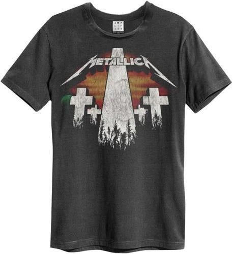 Metallica - Master Of Puppets Revamp Amplified Vintage Charcoal Medium T Shirt