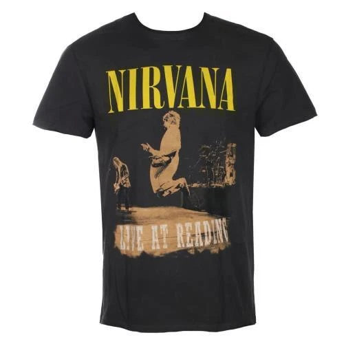 Nirvana - Live At Reading Amplified Medium Vintage Black T Shirt