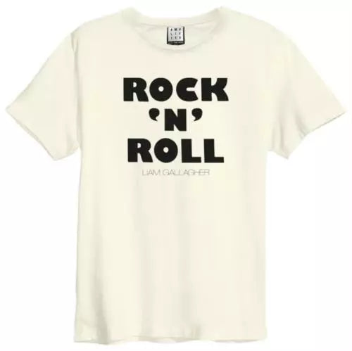 Liam Gallagher Rock N Roll Amplified Vintage White X Large T Shirt