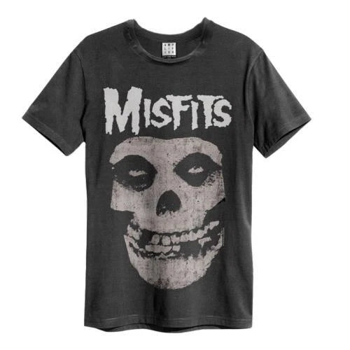 Misfits Skull Amplified Vintage Charcoal Xx Large T Shirt
