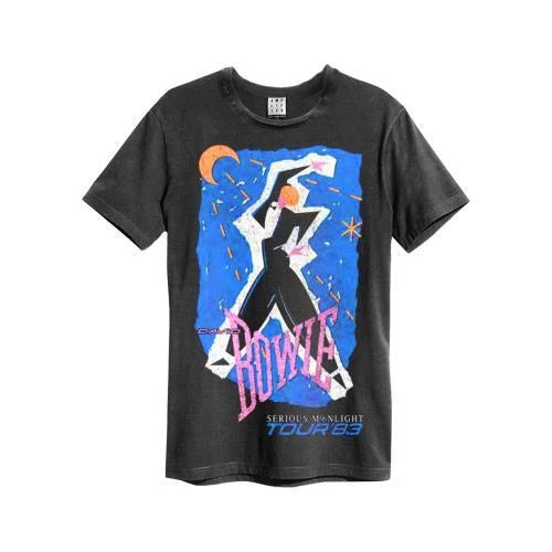 David Bowie - Serious Moonlight Amplified Vintage Charcoal Xx Large T-Shirt