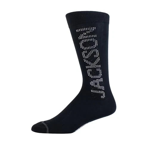 Michael Jackson Crystal Panel Crew Socks (One Size)