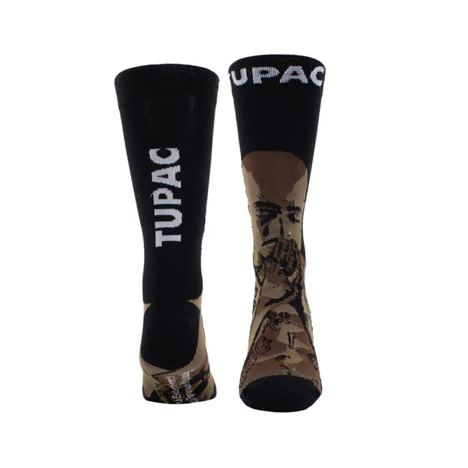 Tupac Praying Hands Crew Socks (One Size)