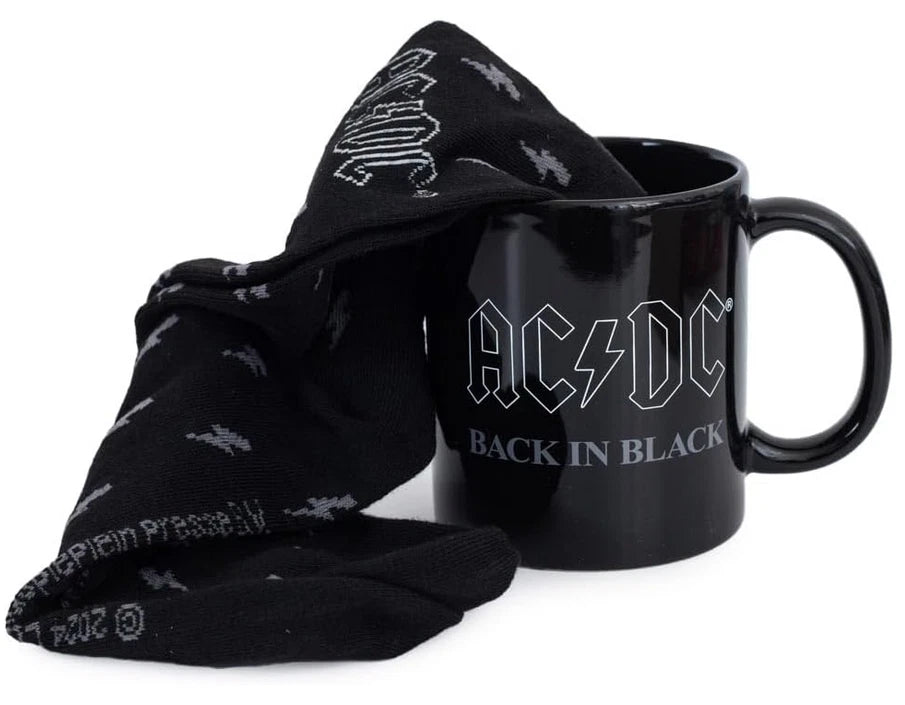 Ac/Dc (Back In Black) Mug & Sock Set