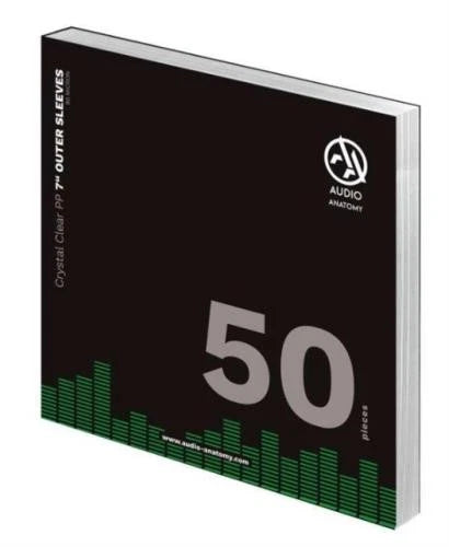 50x7 Inch PP Crystal Clear Outer Sleeves (90 Micron)