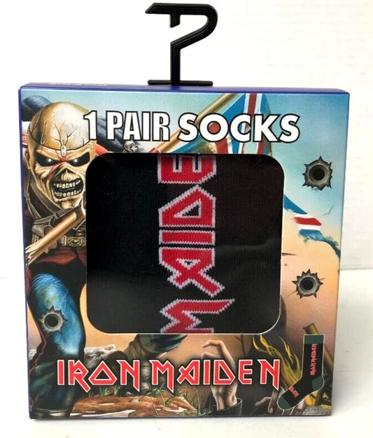 Iron Maiden Crew Socks In Gift Box (One Size)