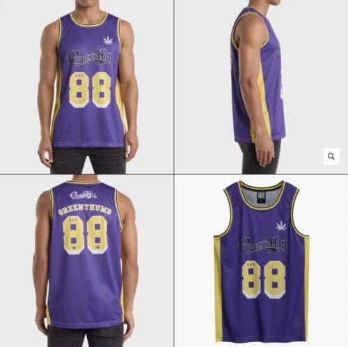 Cypress Hill Purple Basketball Jersey X Large