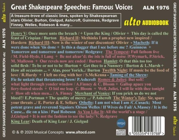 Shakespeare: Great Speeches